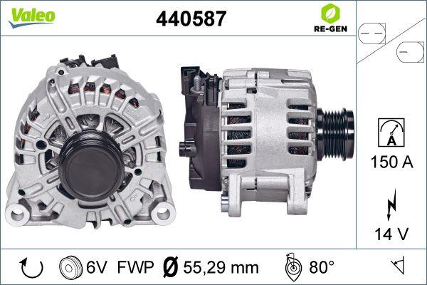 Valeo 440587 - Генератор vvparts.bg