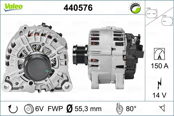 Valeo 440576 - Генератор vvparts.bg