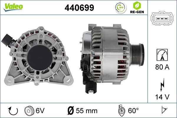 Valeo 440699 - Генератор vvparts.bg