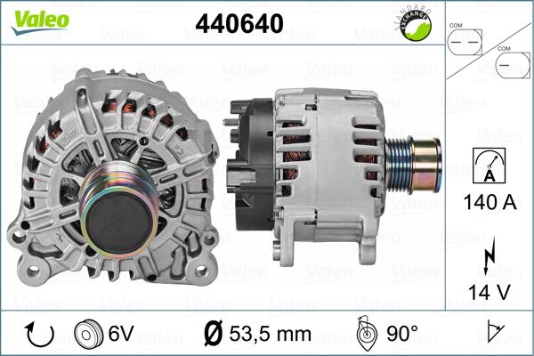 Valeo 440640 - Генератор vvparts.bg