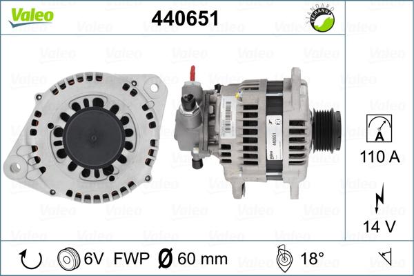 Valeo 440651 - Генератор vvparts.bg