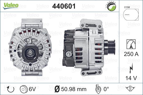 Valeo 440601 - Генератор vvparts.bg