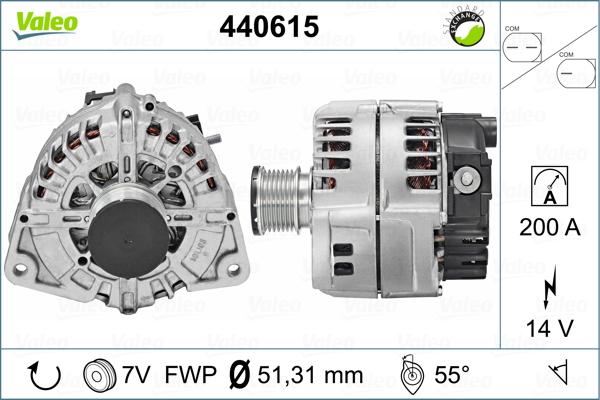 Valeo 440615 - Генератор vvparts.bg