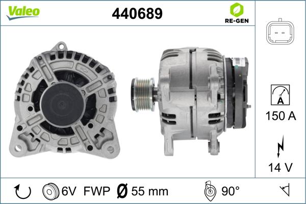 Valeo 440689 - Генератор vvparts.bg