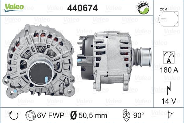 Valeo 440674 - Генератор vvparts.bg