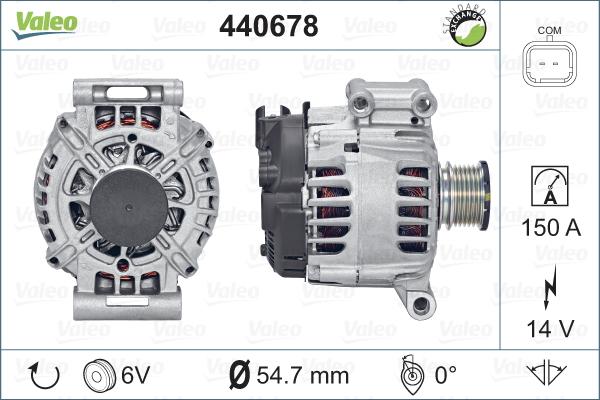 Valeo 440678 - Генератор vvparts.bg