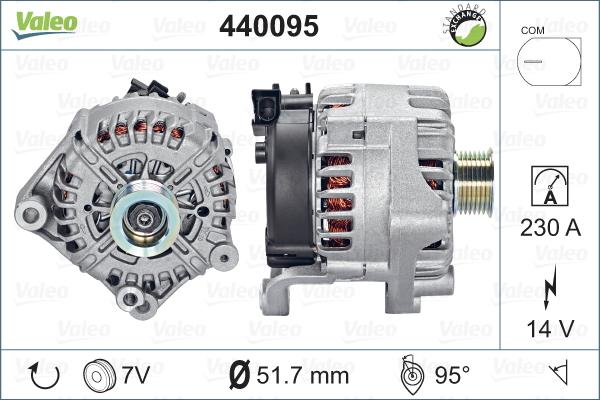 Valeo 440095 - Генератор vvparts.bg