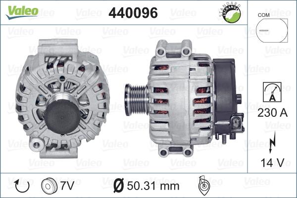 Valeo 440096 - Генератор vvparts.bg