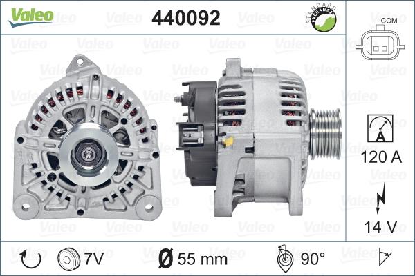 Valeo 440092 - Генератор vvparts.bg