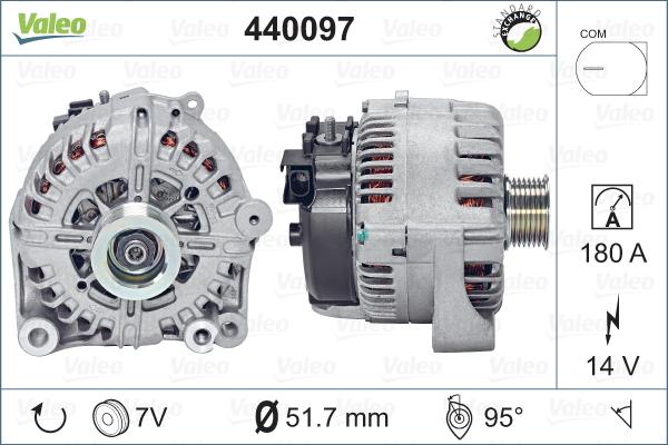 Valeo 440097 - Генератор vvparts.bg