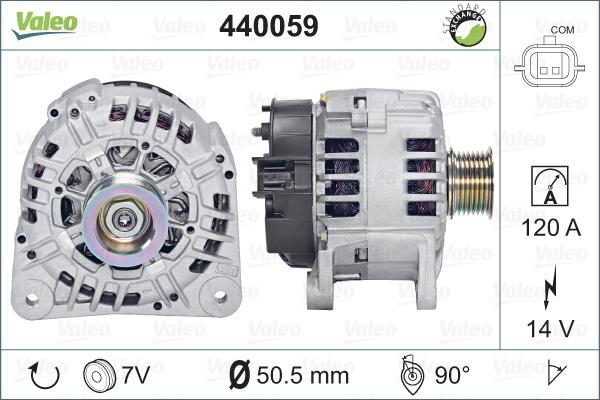 Valeo 440059 - Генератор vvparts.bg