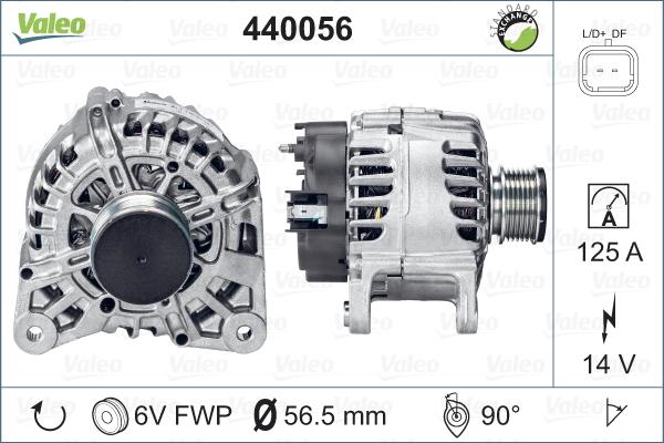 Valeo 440056 - Генератор vvparts.bg