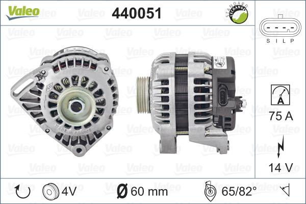 Valeo 440051 - Генератор vvparts.bg