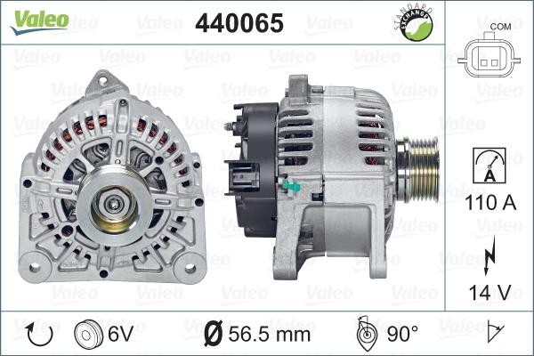 Valeo 440065 - Генератор vvparts.bg