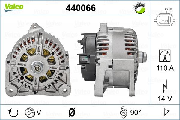 Valeo 440066 - Генератор vvparts.bg