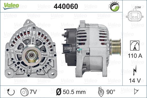 Valeo 440060 - Генератор vvparts.bg