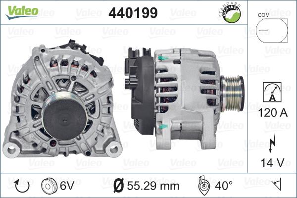 Valeo 440199 - Генератор vvparts.bg