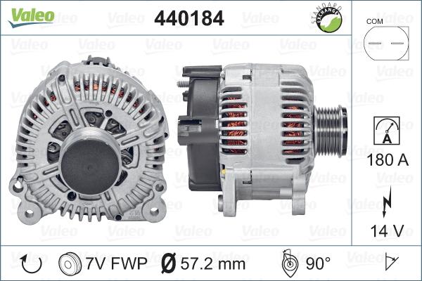 Valeo 440184 - Генератор vvparts.bg