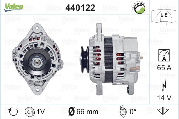 Valeo 440122 - Генератор vvparts.bg