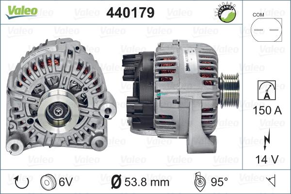 Valeo 440179 - Генератор vvparts.bg