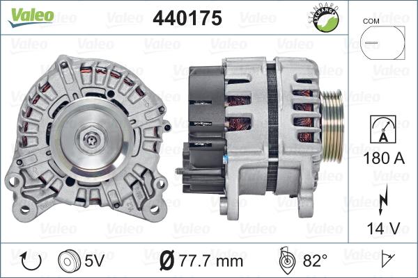 Valeo 440175 - Генератор vvparts.bg