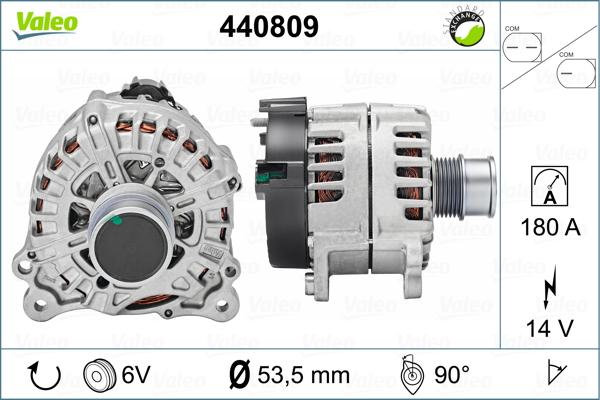 Valeo 440809 - Генератор vvparts.bg