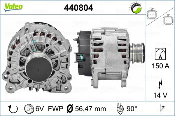 Valeo 440804 - Генератор vvparts.bg