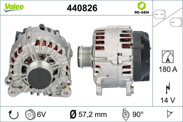 Valeo 440826 - Генератор vvparts.bg