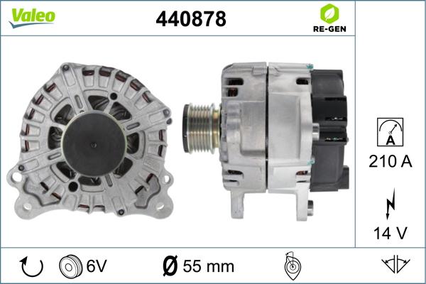 Valeo 440878 - Генератор vvparts.bg