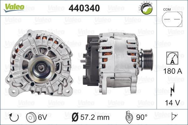 Valeo 440340 - Генератор vvparts.bg