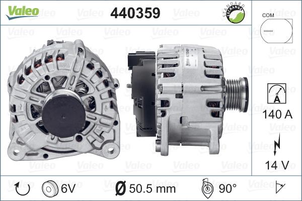 Valeo 440359 - Генератор vvparts.bg