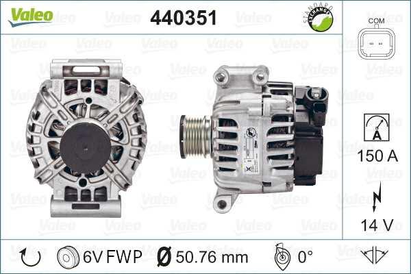 Valeo 440351 - Генератор vvparts.bg