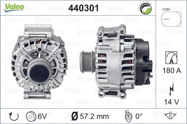 Valeo 440301 - Генератор vvparts.bg