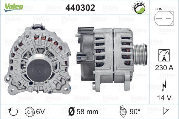 Valeo 440302 - Генератор vvparts.bg