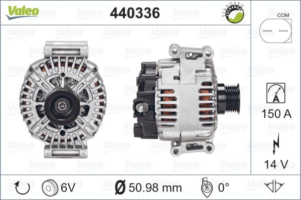 Valeo 440336 - Генератор vvparts.bg