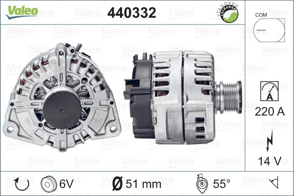 Valeo 440332 - Генератор vvparts.bg