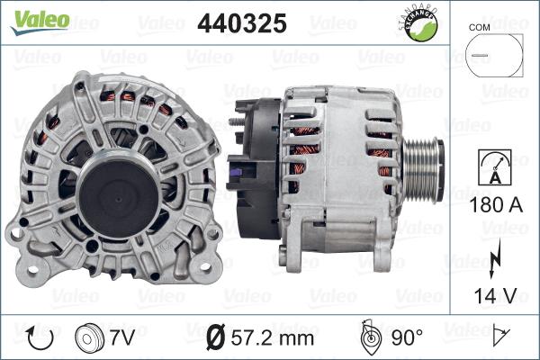 Valeo 440325 - Генератор vvparts.bg