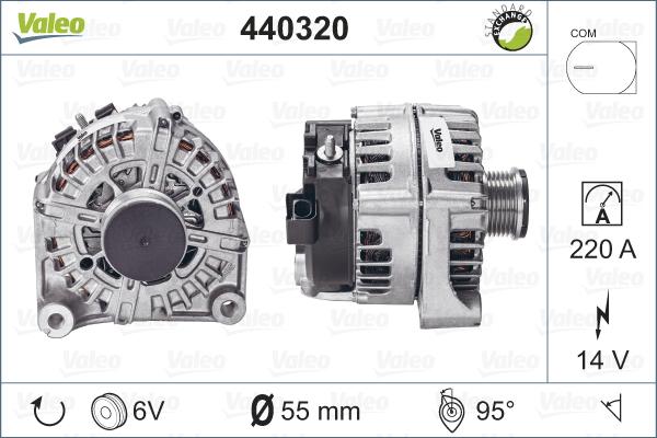 Valeo 440320 - Генератор vvparts.bg