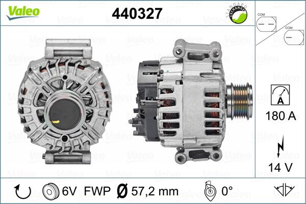 Valeo 440327 - Генератор vvparts.bg