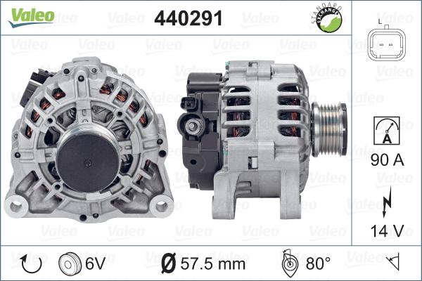 Valeo 440291 - Генератор vvparts.bg