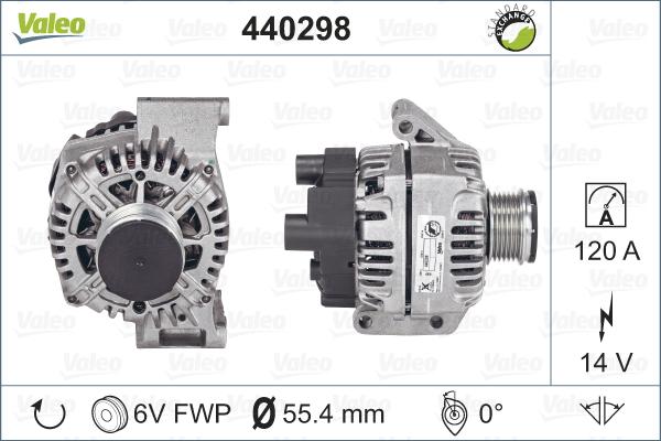 Valeo 440298 - Генератор vvparts.bg