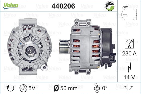 Valeo 440206 - Генератор vvparts.bg