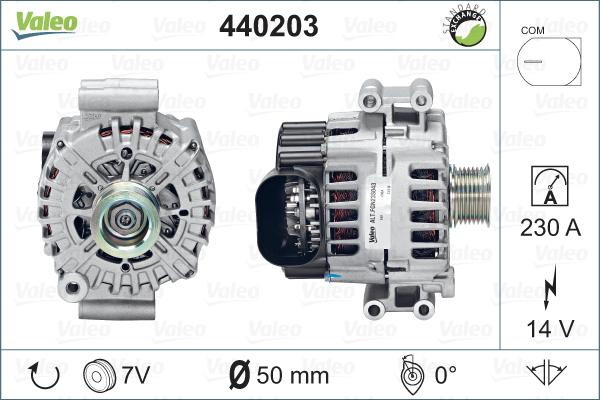 Valeo 440203 - Генератор vvparts.bg