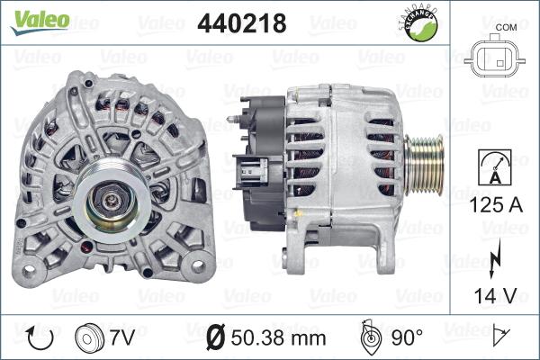 Valeo 440218 - Генератор vvparts.bg