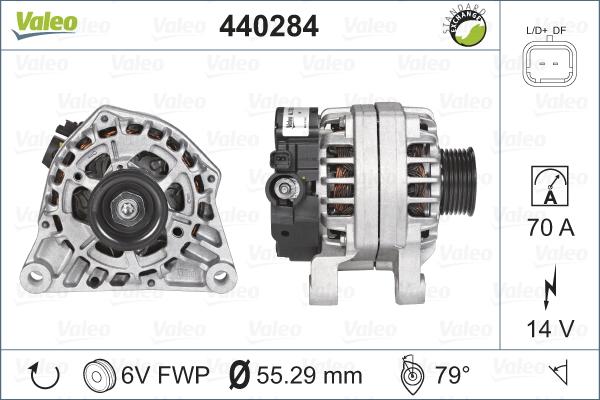 Valeo 440284 - Генератор vvparts.bg