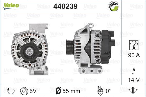 Valeo 440239 - Генератор vvparts.bg