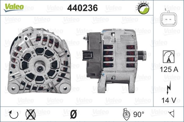 Valeo 440236 - Генератор vvparts.bg