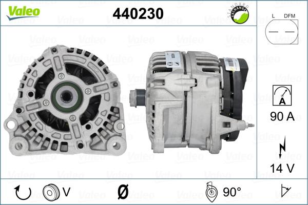 Valeo 440230 - Генератор vvparts.bg