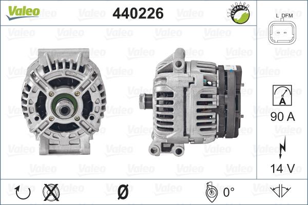 Valeo 440226 - Генератор vvparts.bg