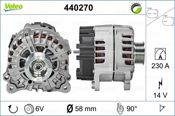 Valeo 440270 - Генератор vvparts.bg